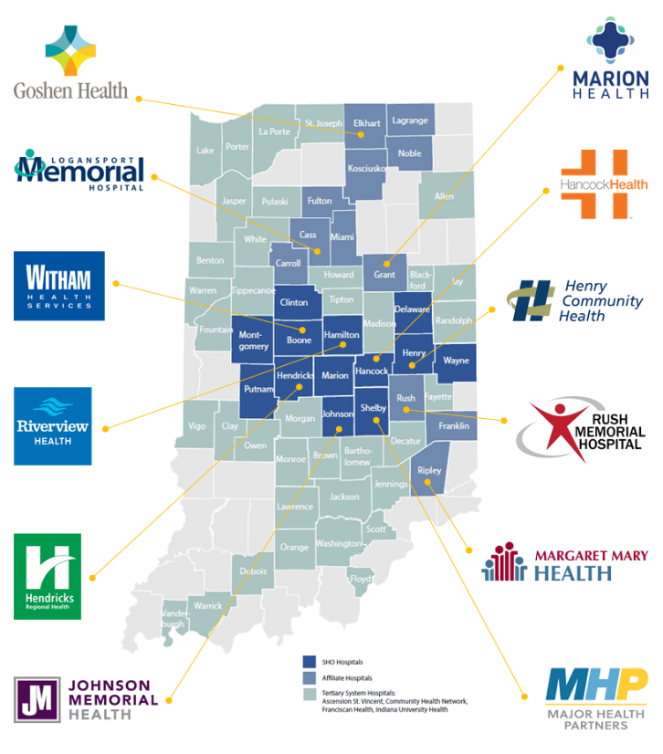 map of lmh partners in indiana